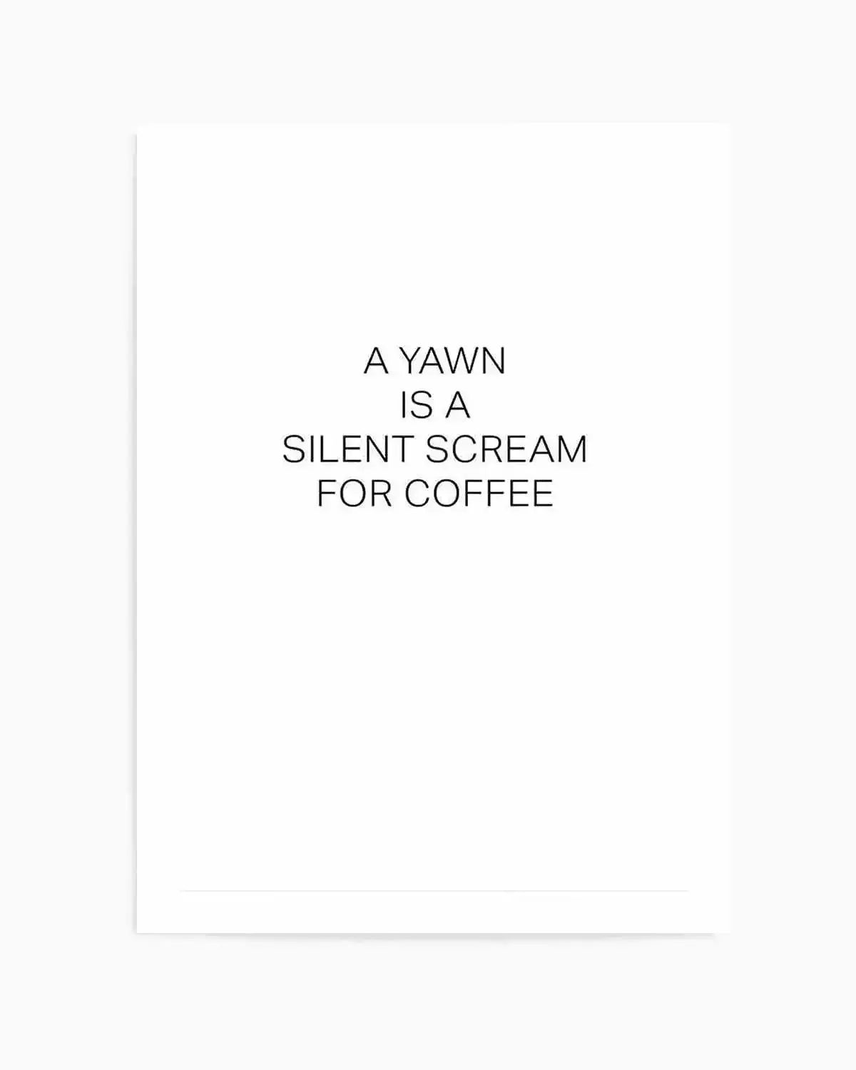 Silent Scream Art Print from Olive et Oriel where you can shop wallpaper and artworks online