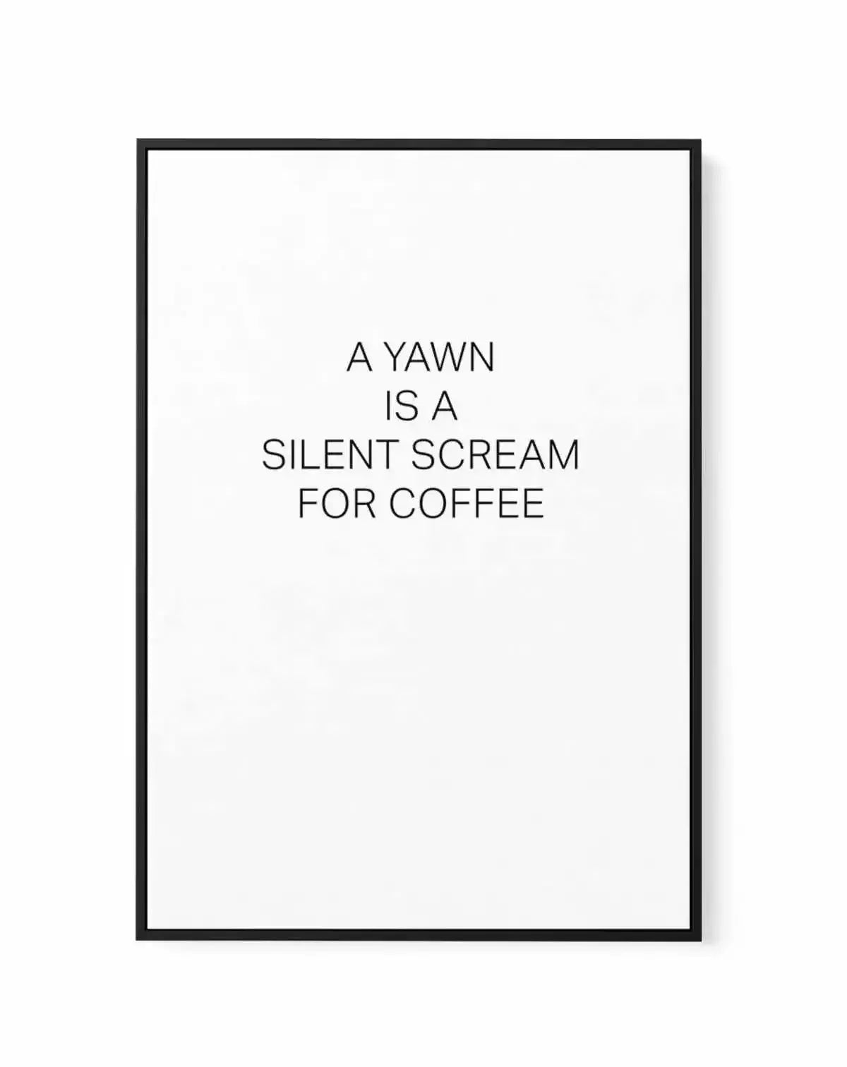 Silent Scream | Framed Canvas-CANVAS-You can shop wall art online with Olive et Oriel for everything from abstract art to fun kids wall art. Our beautiful modern art prints and canvas art are available from large canvas prints to wall art paintings and our proudly Australian artwork collection offers only the highest quality framed large wall art and canvas art Australia - You can buy fashion photography prints or Hampton print posters and paintings on canvas from Olive et Oriel and have them de