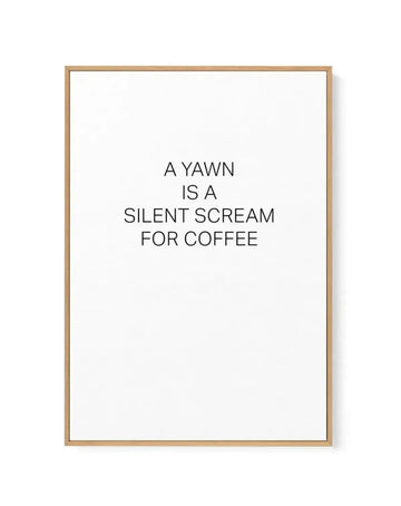 Silent Scream | Framed Canvas-CANVAS-You can shop wall art online with Olive et Oriel for everything from abstract art to fun kids wall art. Our beautiful modern art prints and canvas art are available from large canvas prints to wall art paintings and our proudly Australian artwork collection offers only the highest quality framed large wall art and canvas art Australia - You can buy fashion photography prints or Hampton print posters and paintings on canvas from Olive et Oriel and have them de