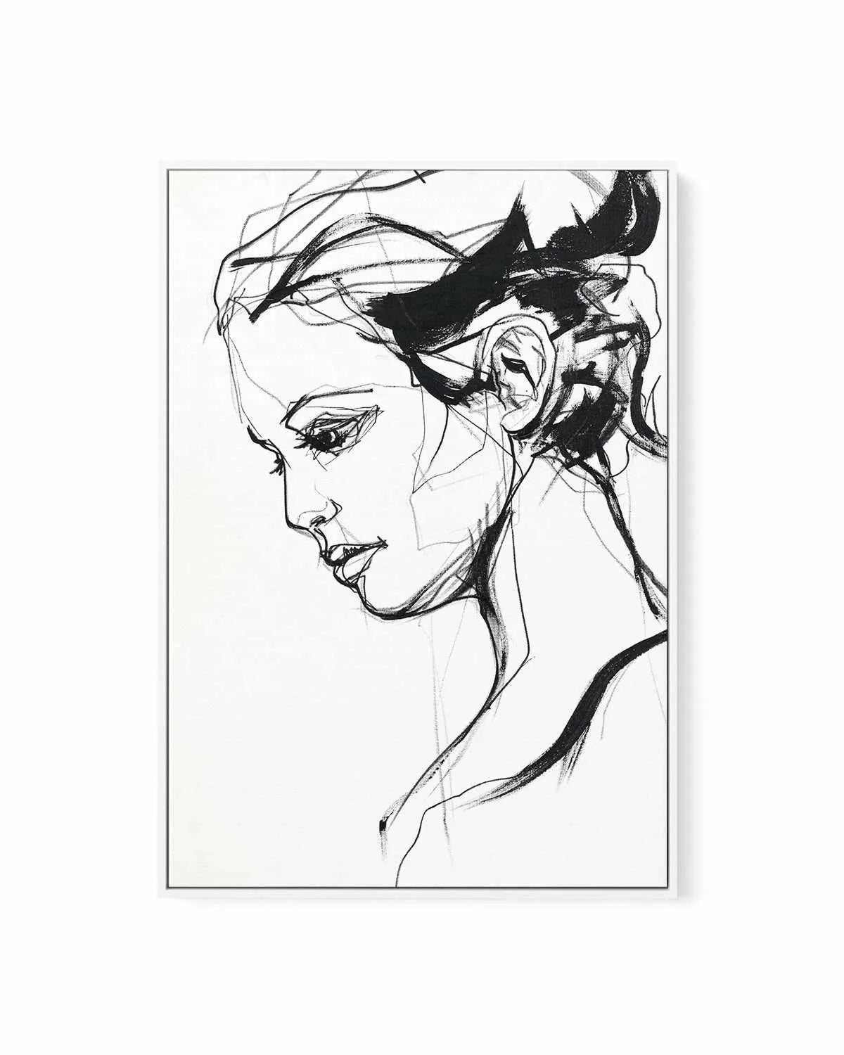 Silhouette II by Design Fabrikken | Framed Canvas Art Print from Olive et Oriel where you can shop wallpaper and artworks online