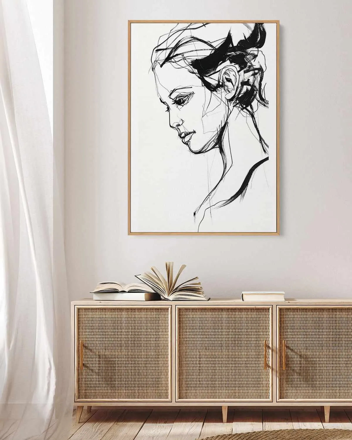 Silhouette II by Design Fabrikken | Framed Canvas Art Print from Olive et Oriel where you can shop wallpaper and artworks online