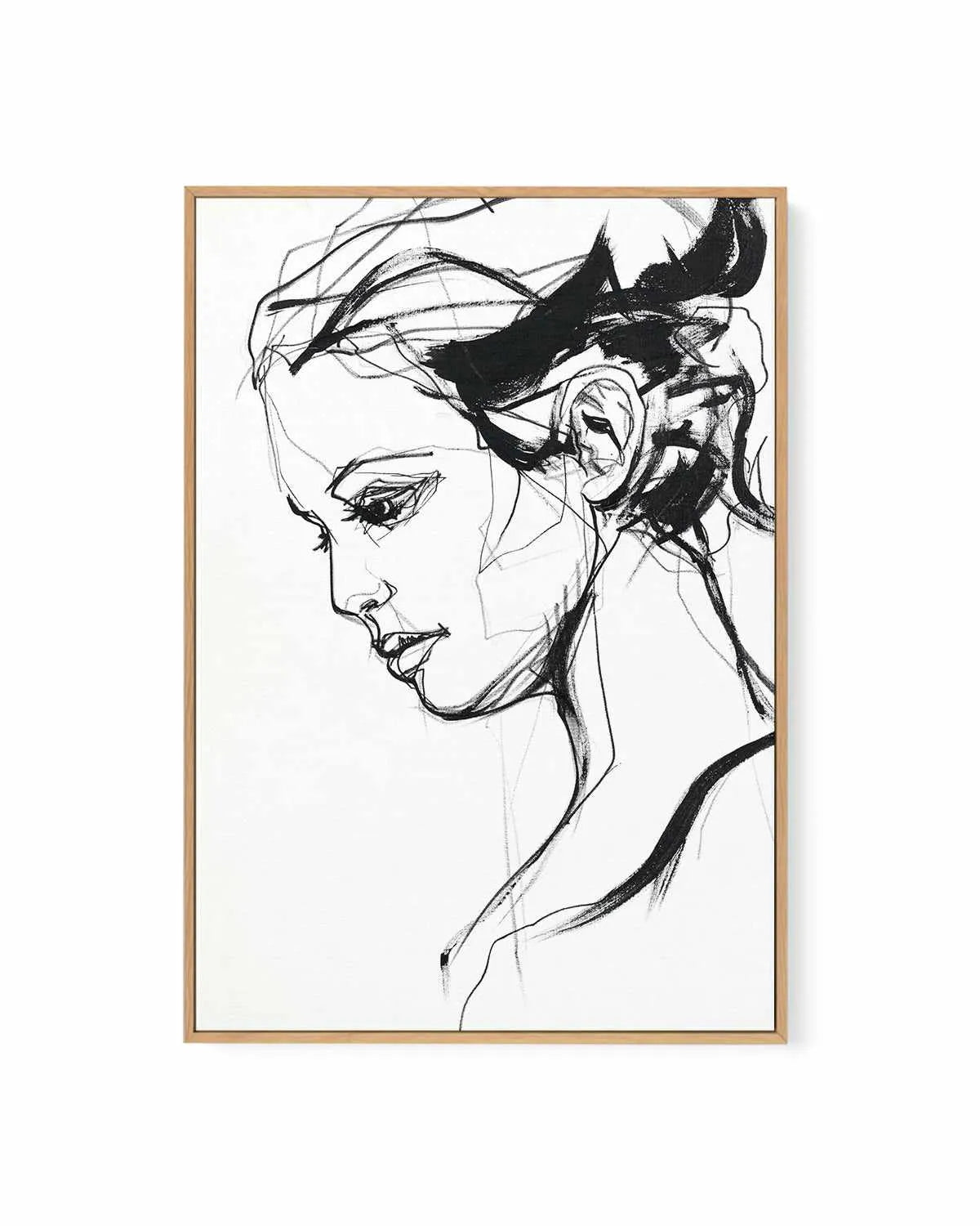 Silhouette II by Design Fabrikken | Framed Canvas Art Print from Olive et Oriel where you can shop wallpaper and artworks online