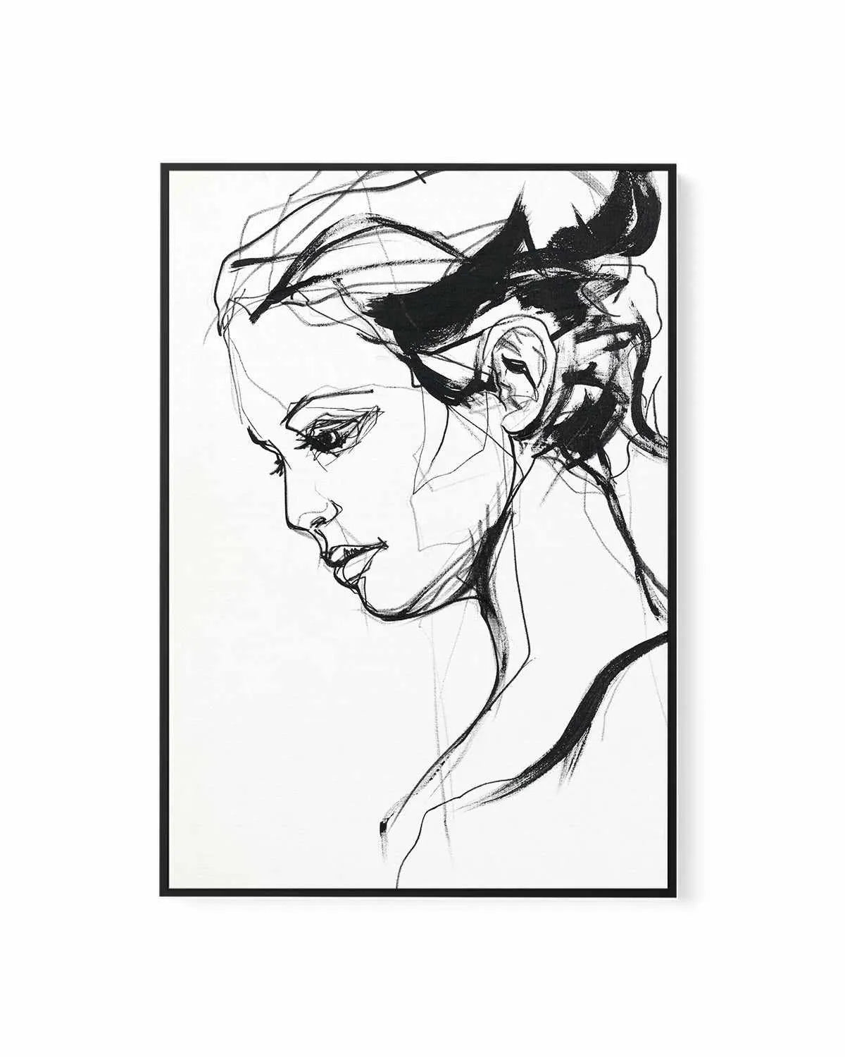 Silhouette II by Design Fabrikken | Framed Canvas Art Print from Olive et Oriel where you can shop wallpaper and artworks online