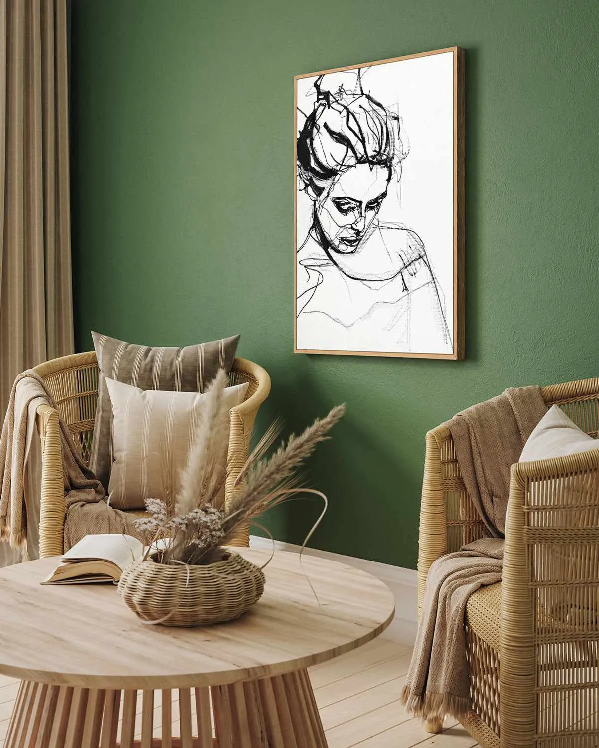 Silhouette I by Design Fabrikken | Framed Canvas Art Print from Olive et Oriel where you can shop wallpaper and artworks online