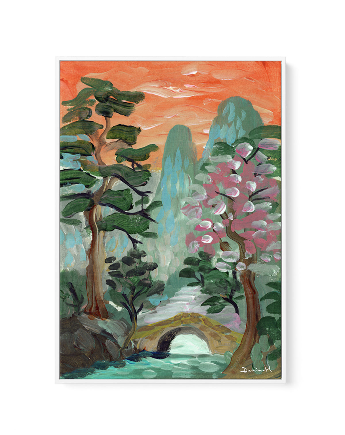 Silent River by Dan Hobday | Framed Canvas Art Print