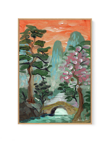 Silent River by Dan Hobday | Framed Canvas Wall Art