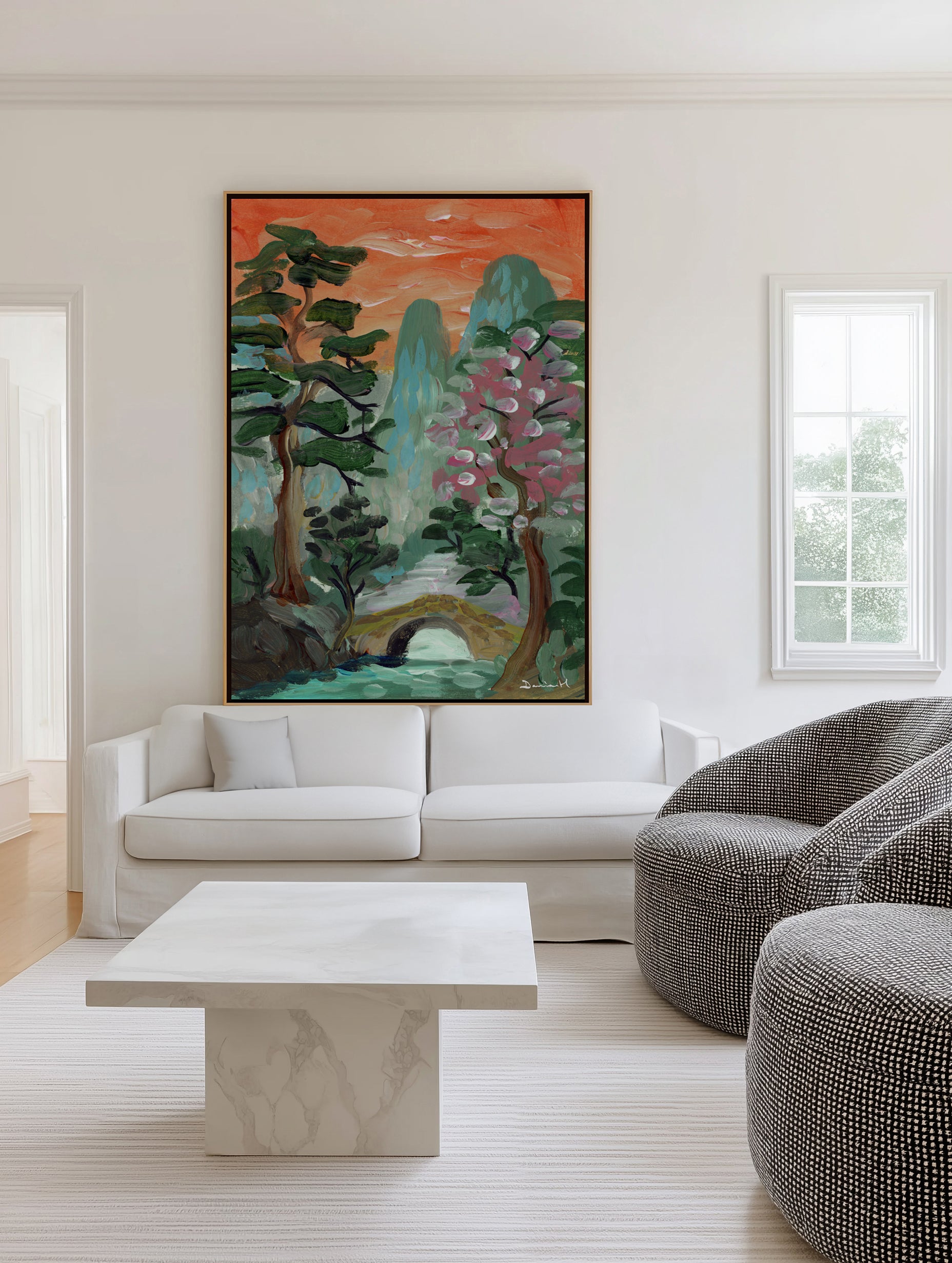 Silent River by Dan Hobday | Framed Canvas Art Print