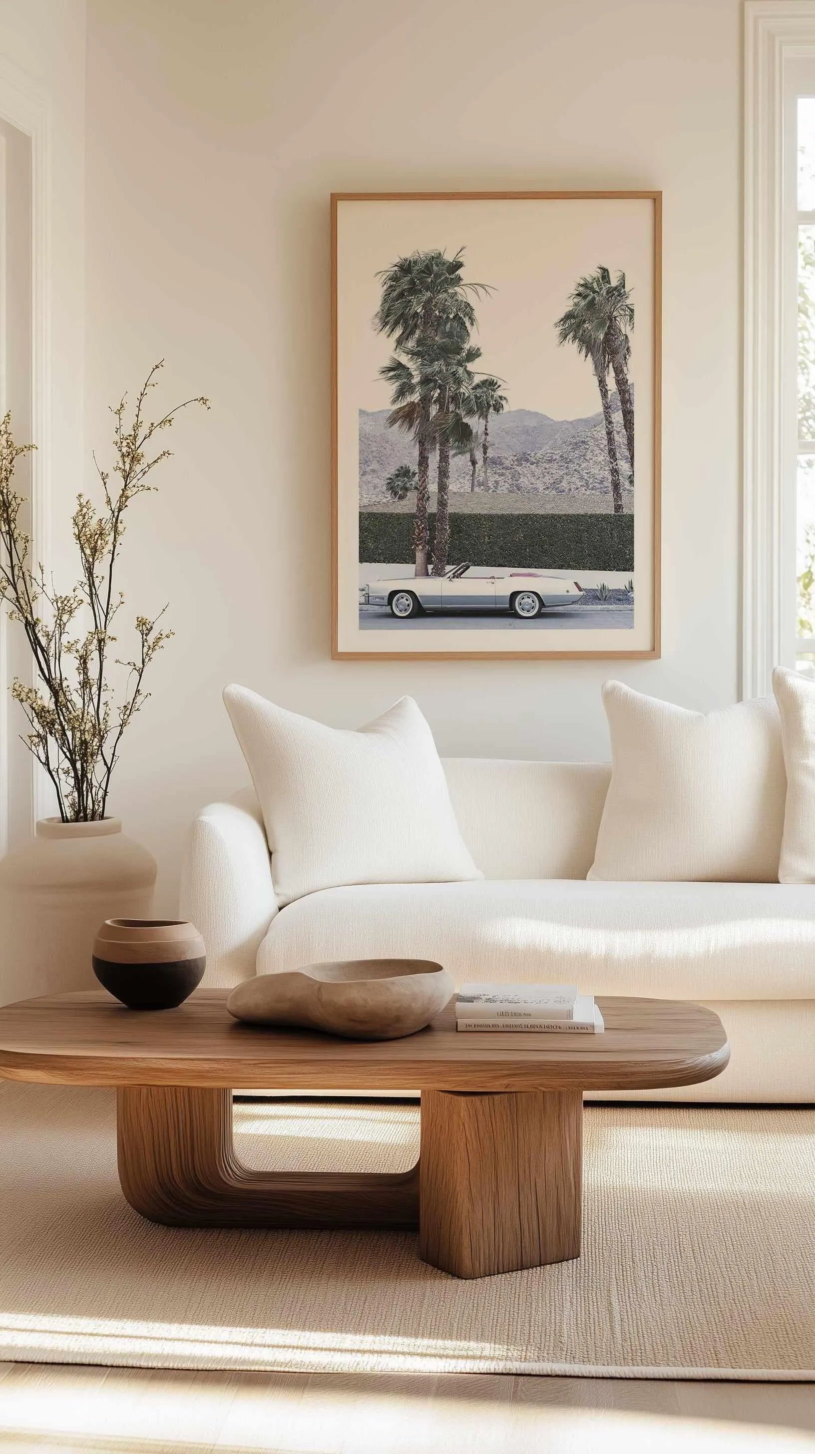 Silver Cadillac, Palm Springs Art Print from Olive et Oriel where you can shop wallpaper and artworks online