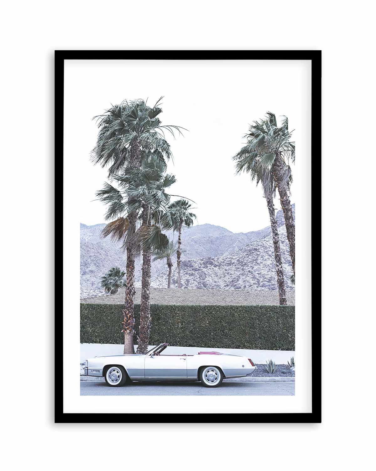 Silver Cadillac, Palm Springs Art Print