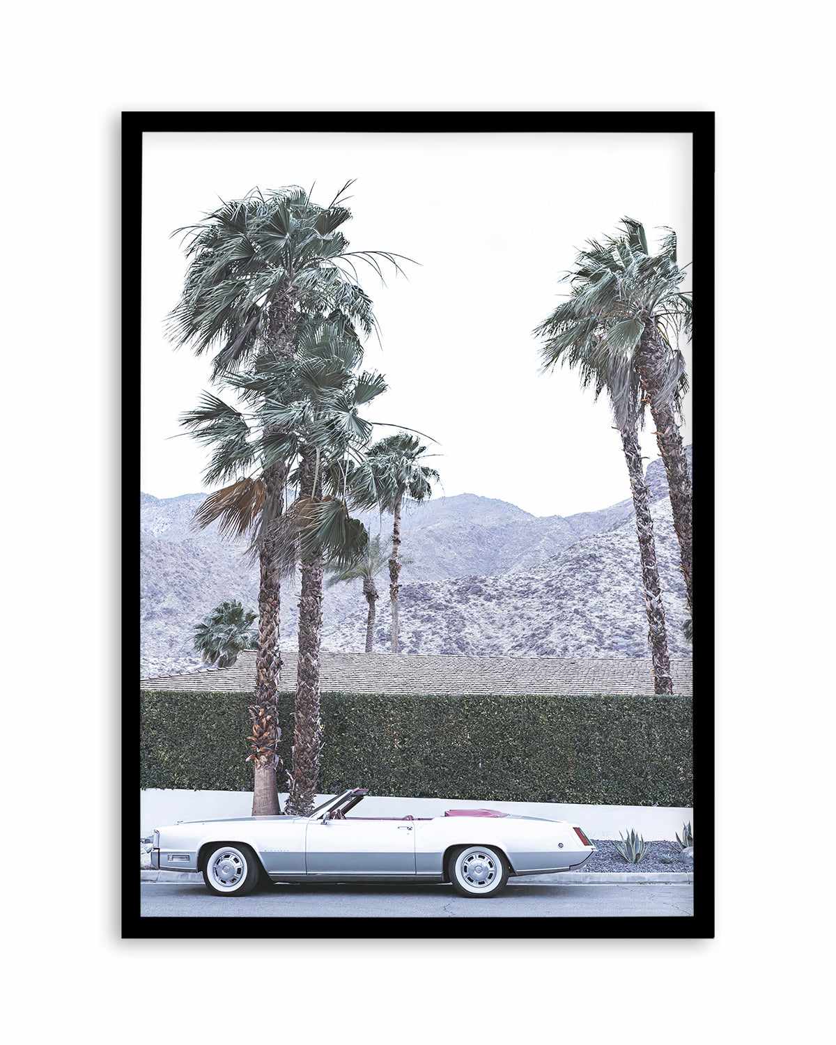 Silver Cadillac, Palm Springs Art Print