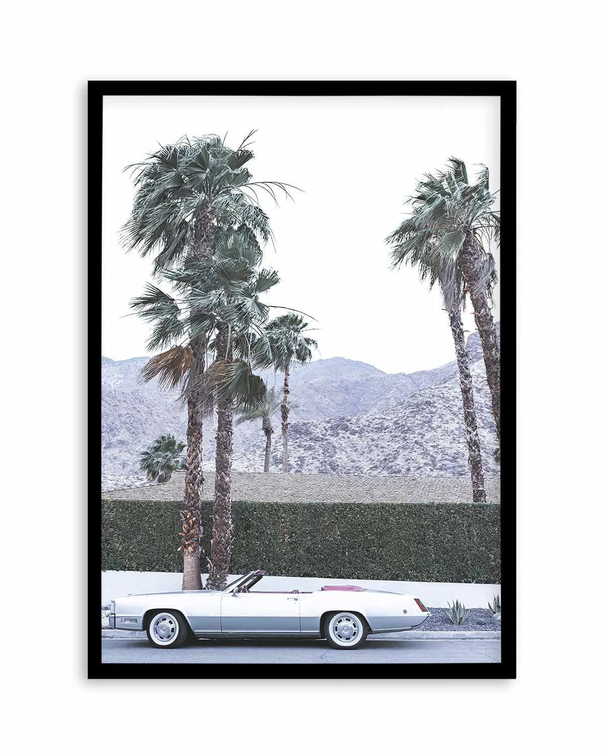 Silver Cadillac, Palm Springs Art Print from Olive et Oriel where you can shop wallpaper and artworks online