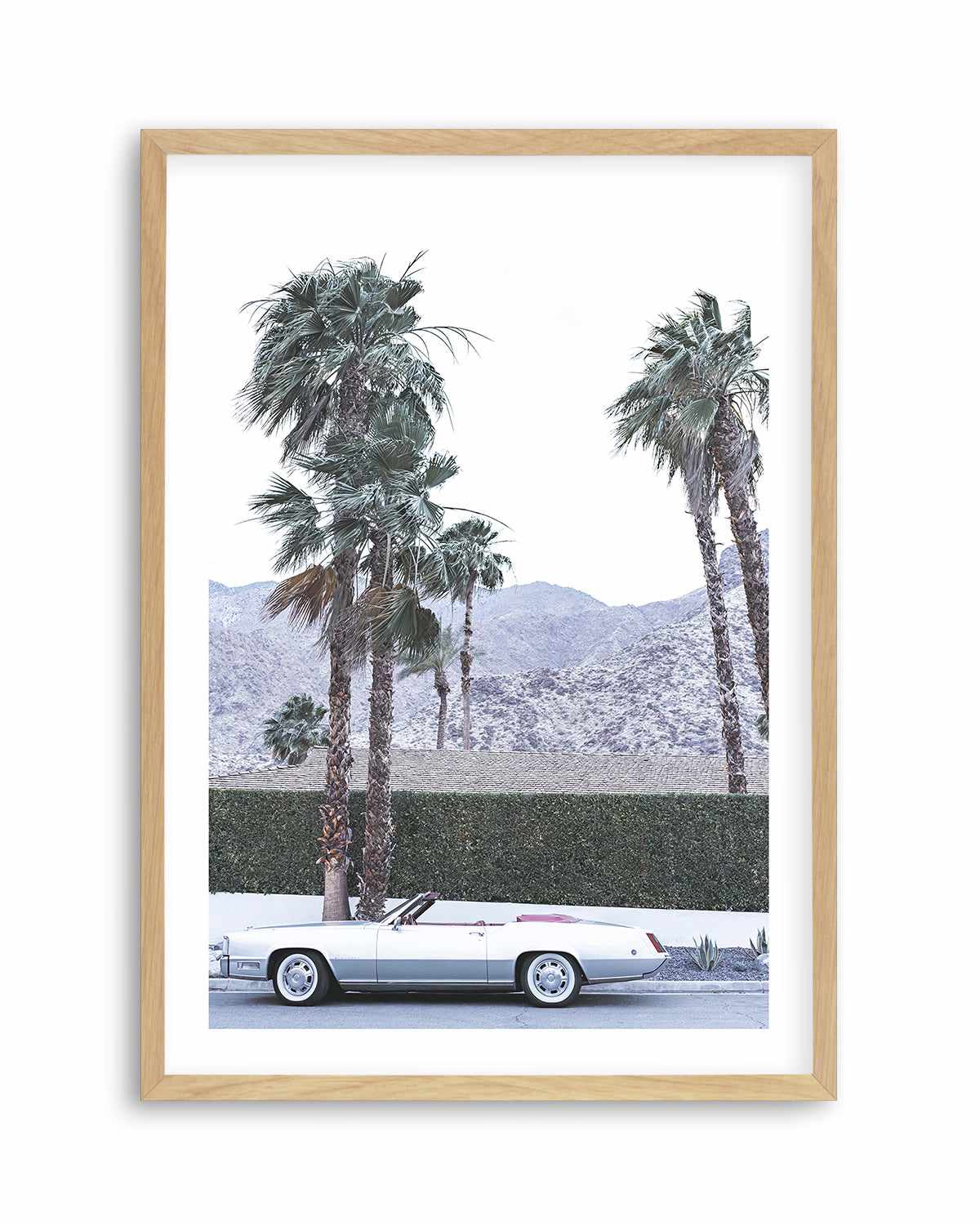 Silver Cadillac, Palm Springs Art Print