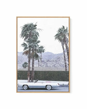 Silver Cadillac, Palm Springs | Framed Canvas Art Print from Olive et Oriel where you can shop wallpaper and artworks online