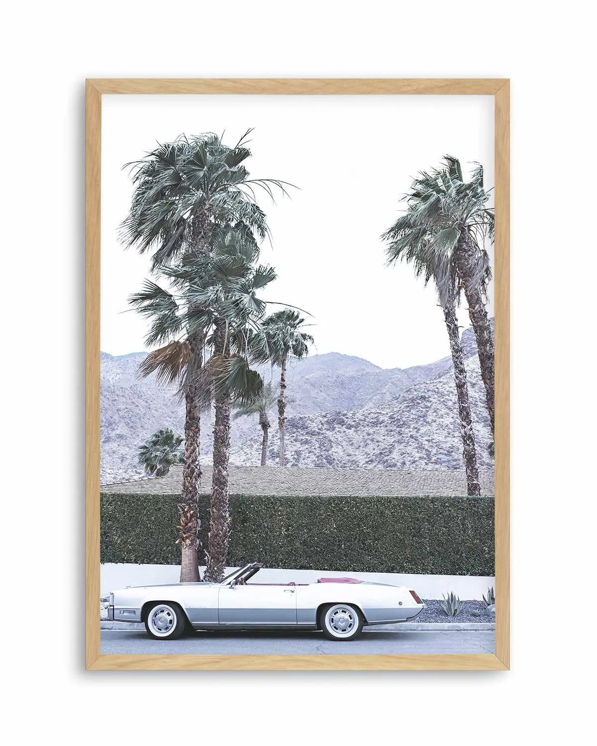 Silver Cadillac, Palm Springs Art Print from Olive et Oriel where you can shop wallpaper and artworks online