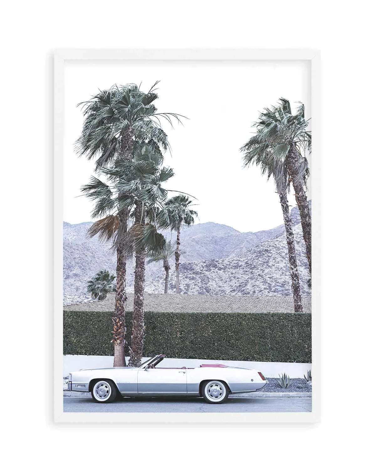 Silver Cadillac, Palm Springs Art Print from Olive et Oriel where you can shop wallpaper and artworks online