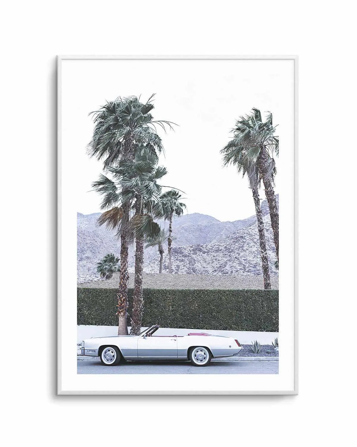 Silver Cadillac, Palm Springs Art Print from Olive et Oriel where you can shop wallpaper and artworks online