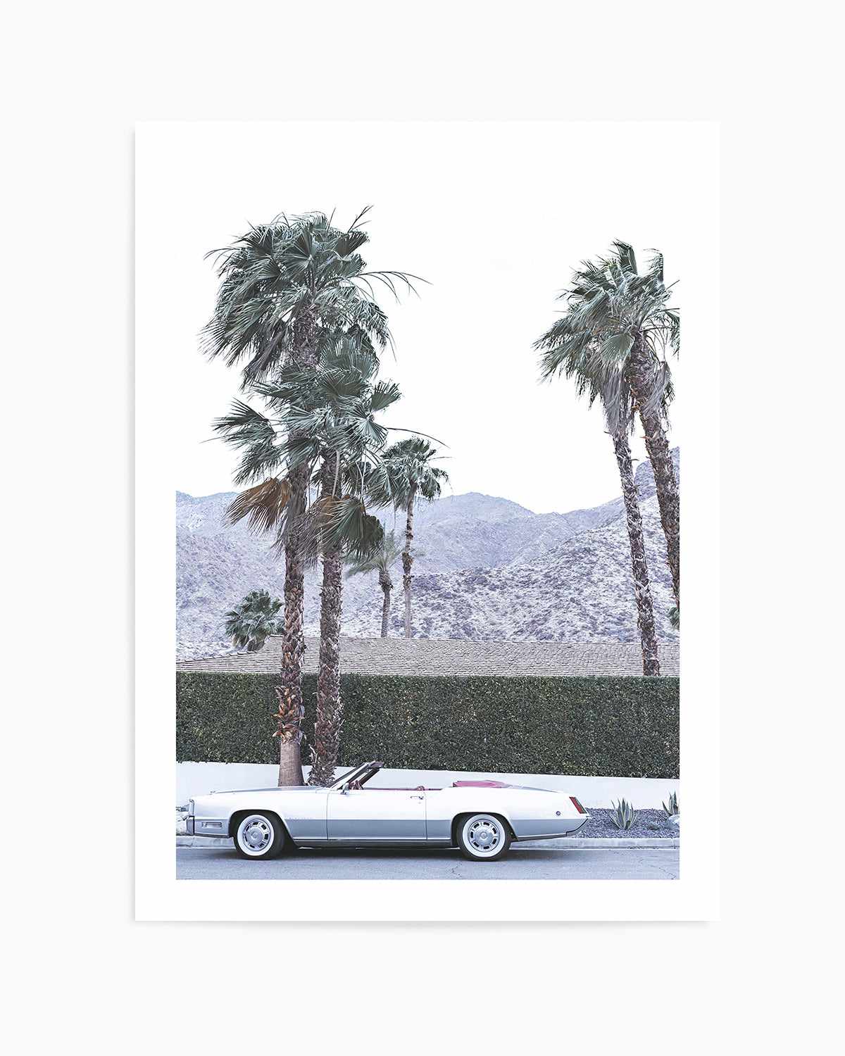 Silver Cadillac, Palm Springs Art Print