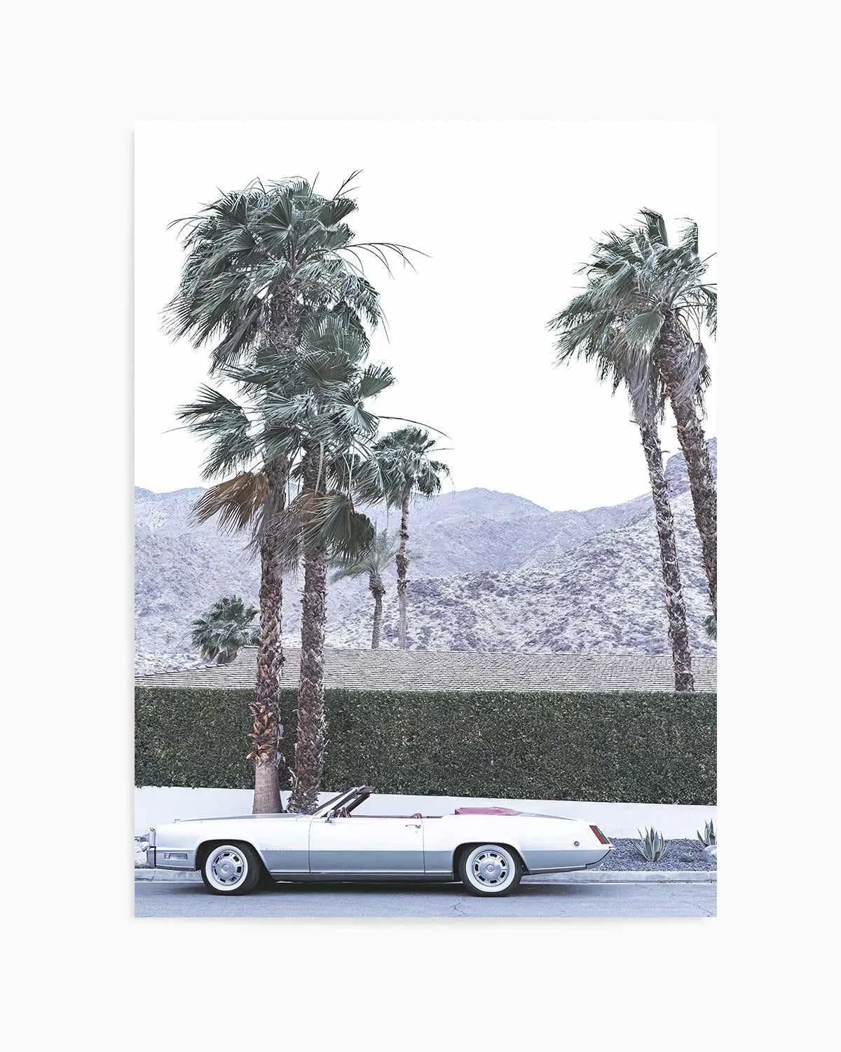Silver Cadillac, Palm Springs Art Print from Olive et Oriel where you can shop wallpaper and artworks online
