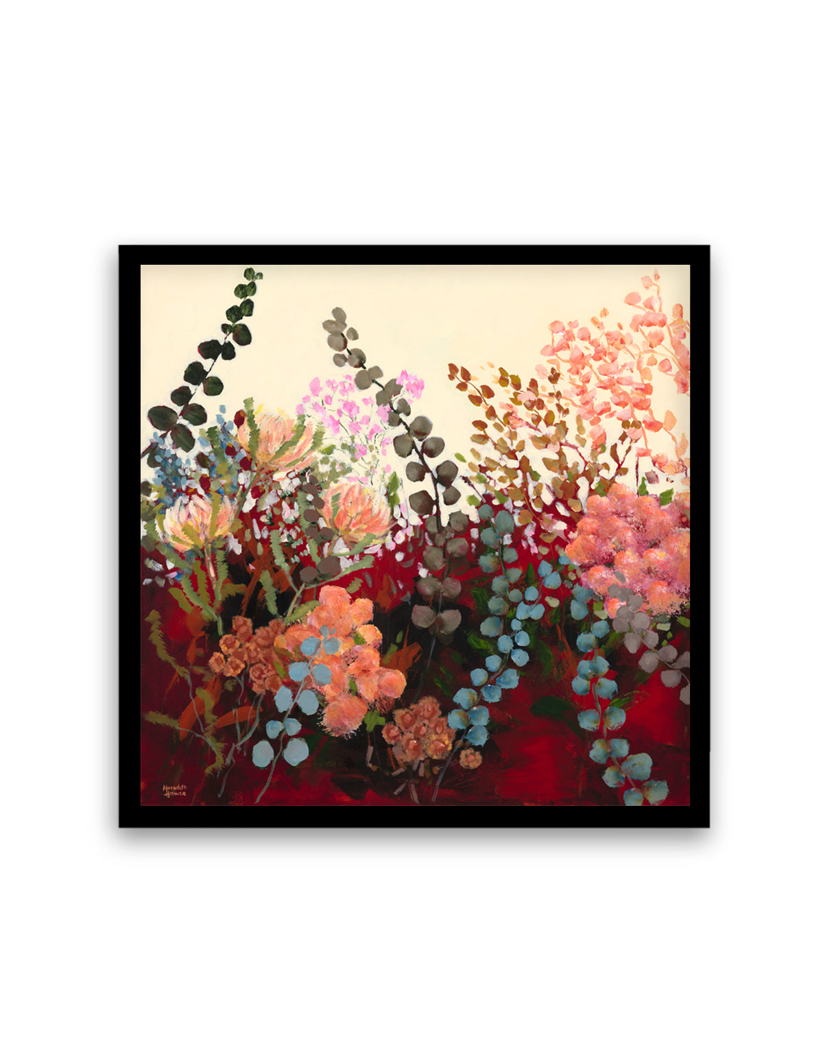 Silver Dollar Eucalyptus Vintage by Meredith Howse | Art Print