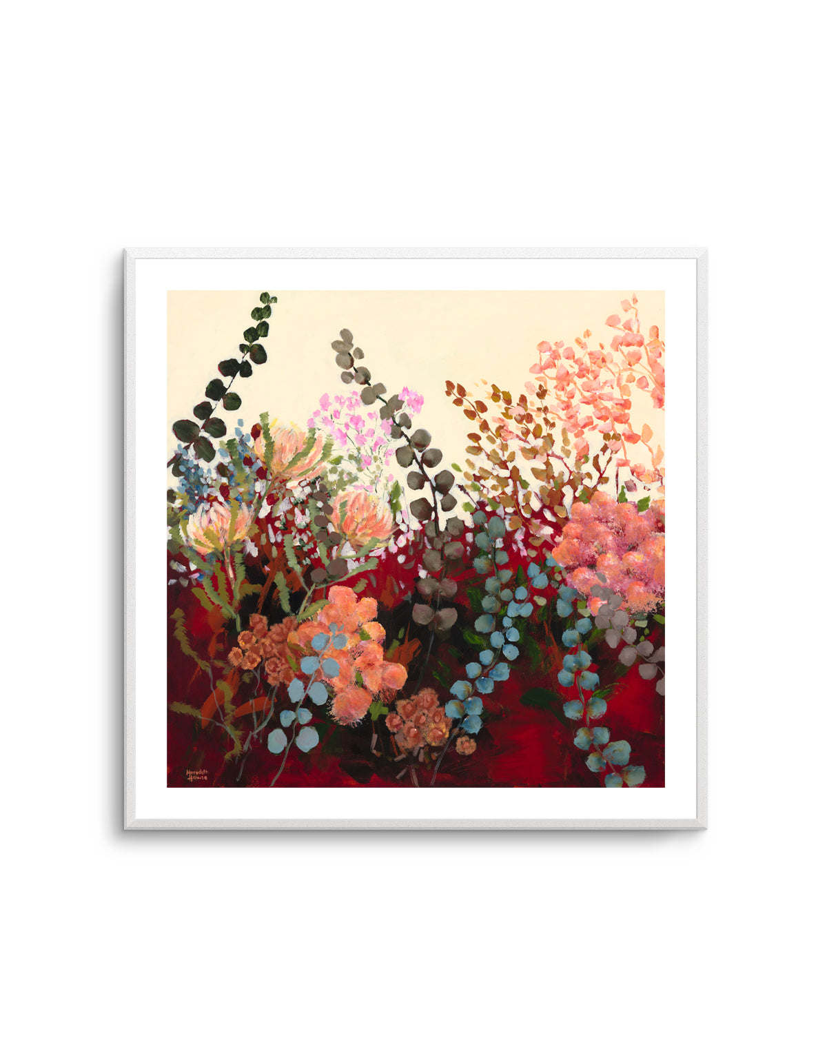 Silver Dollar Eucalyptus Vintage by Meredith Howse | Art Print