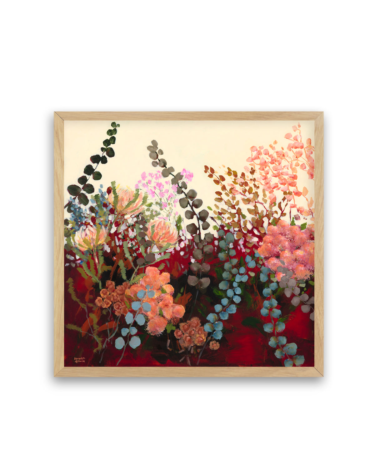 Silver Dollar Eucalyptus Vintage by Meredith Howse | Art Print