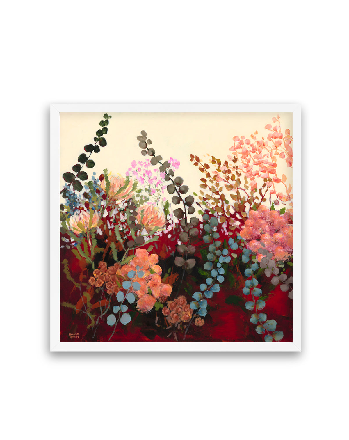 Silver Dollar Eucalyptus Vintage by Meredith Howse | Art Print