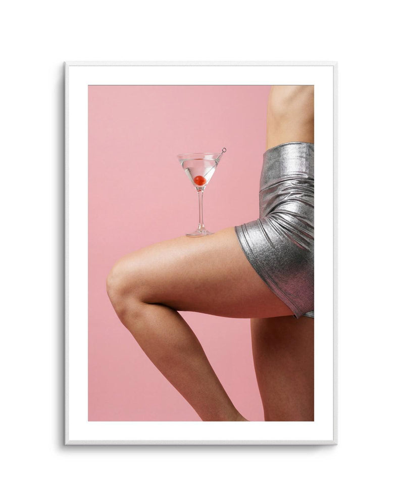 Silver Shorts Martini by Andreas Magnusson | Art Print