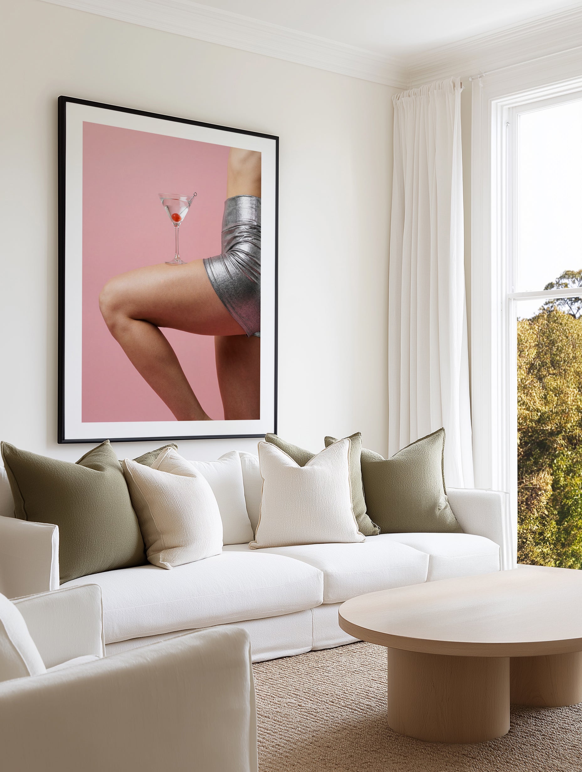 Silver Shorts Martini by Andreas Magnusson | Art Print