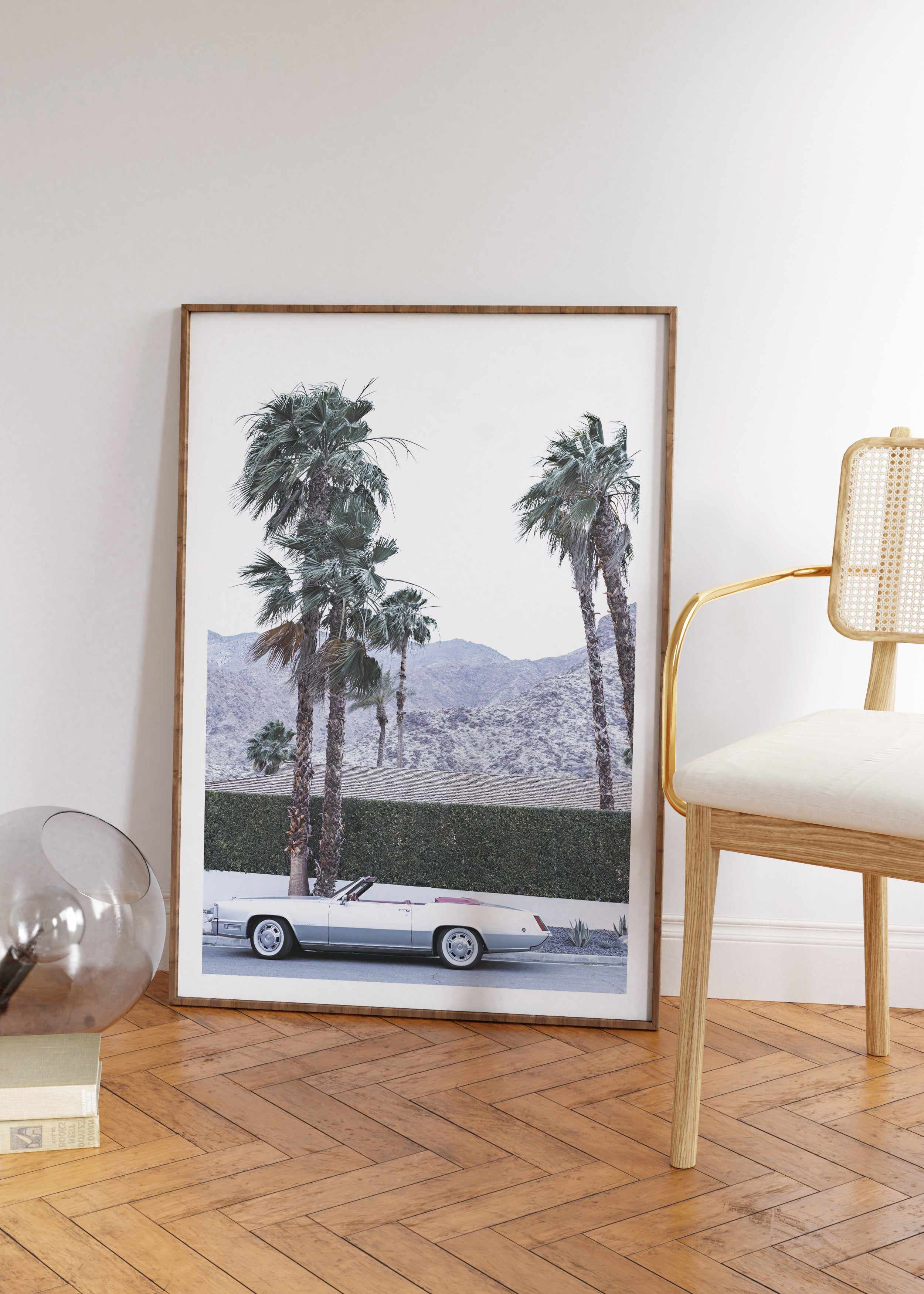 Silver Cadillac, Palm Springs Art Print