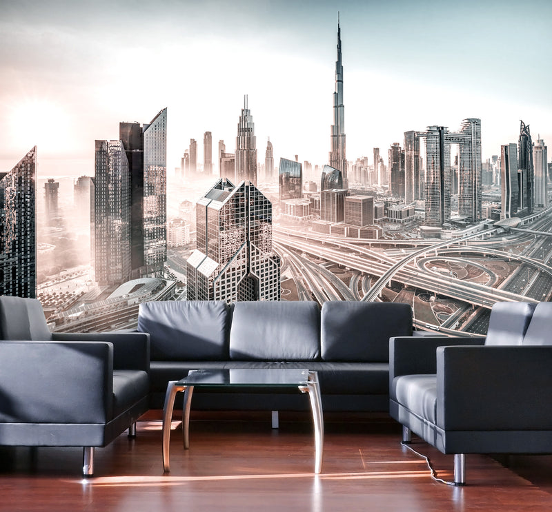 Silver City | Dubai Photo Mural Wallpaper