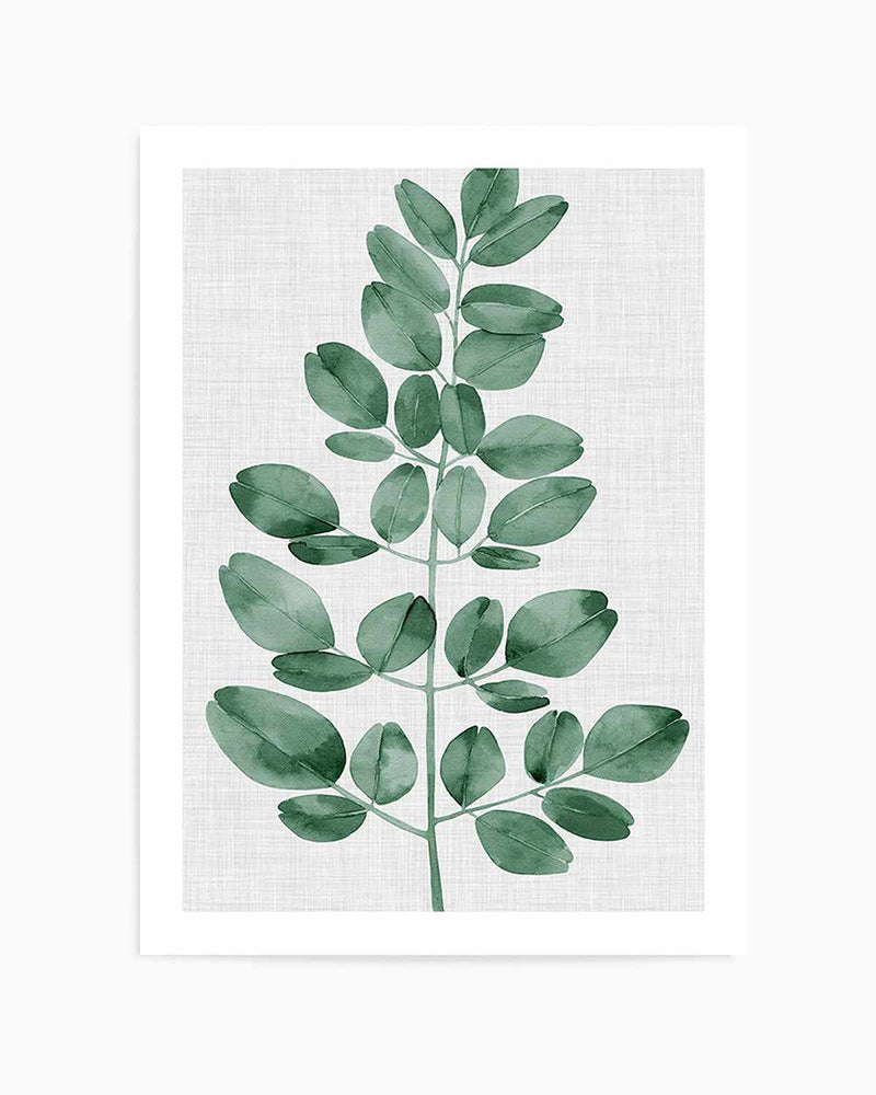 Simple Leaf Green I Art Print