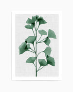 Simple Leaf Green II Art Print