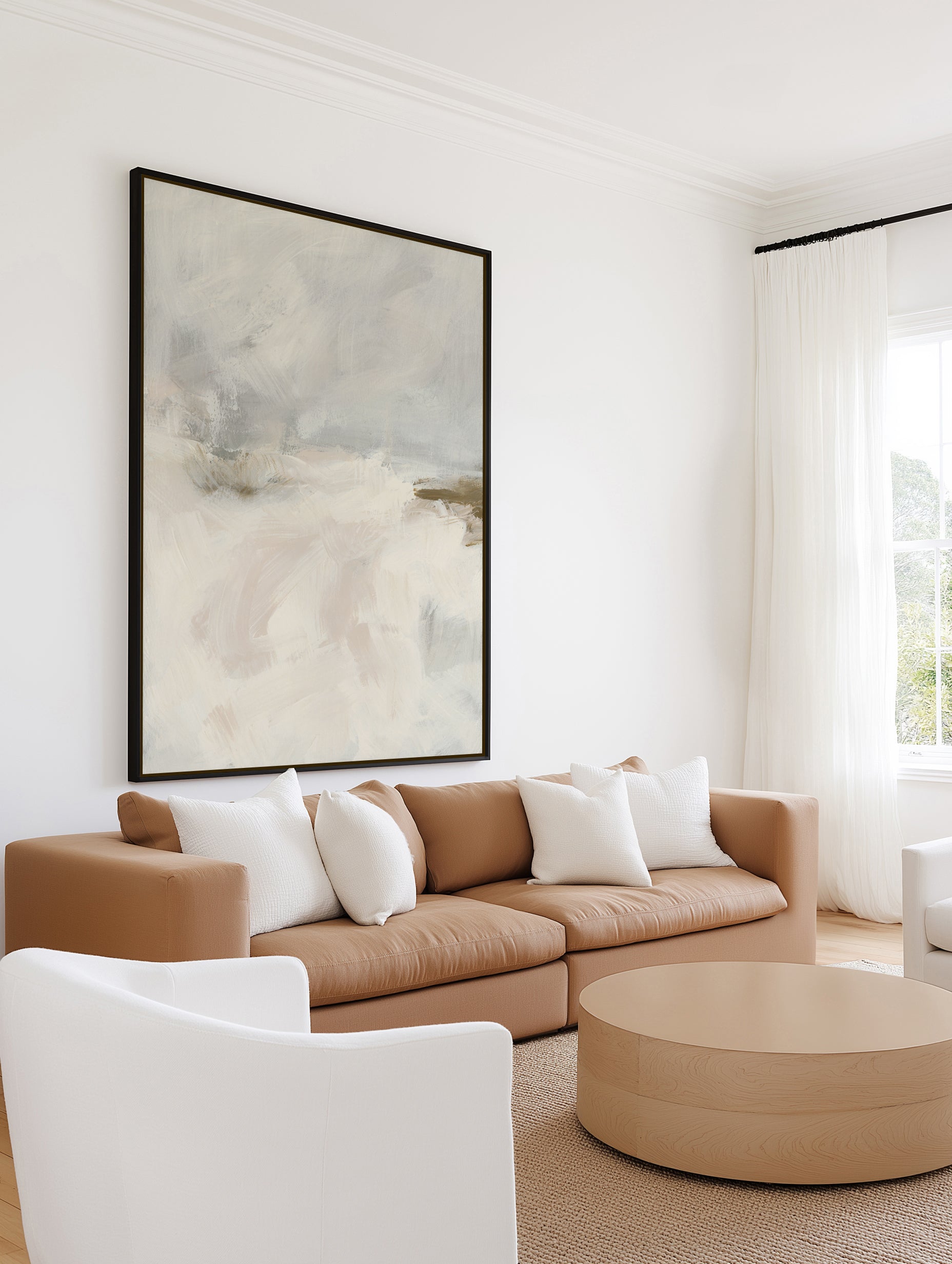 Simple Serenity by Yvette St. Amant | Framed Canvas Art Print