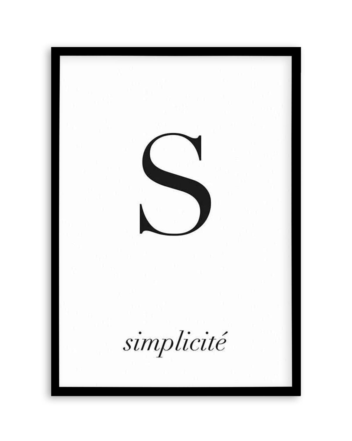 Simplicity Art Print