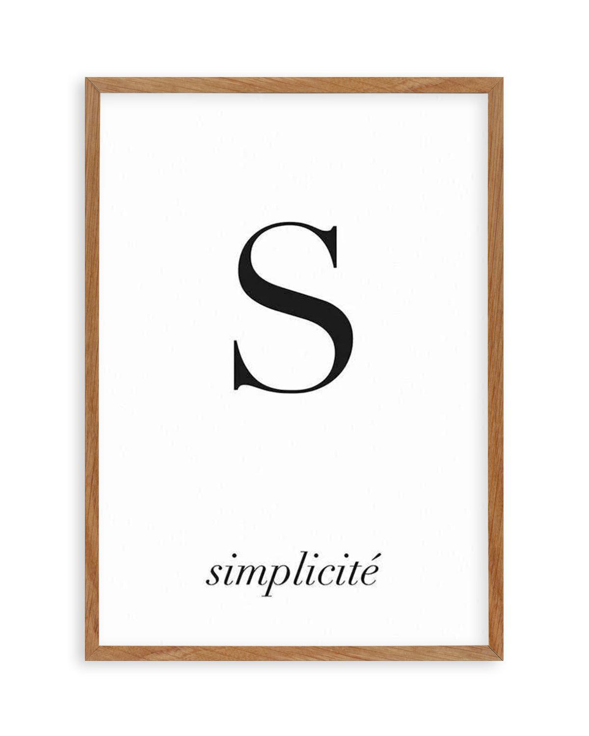 Simplicity Art Print