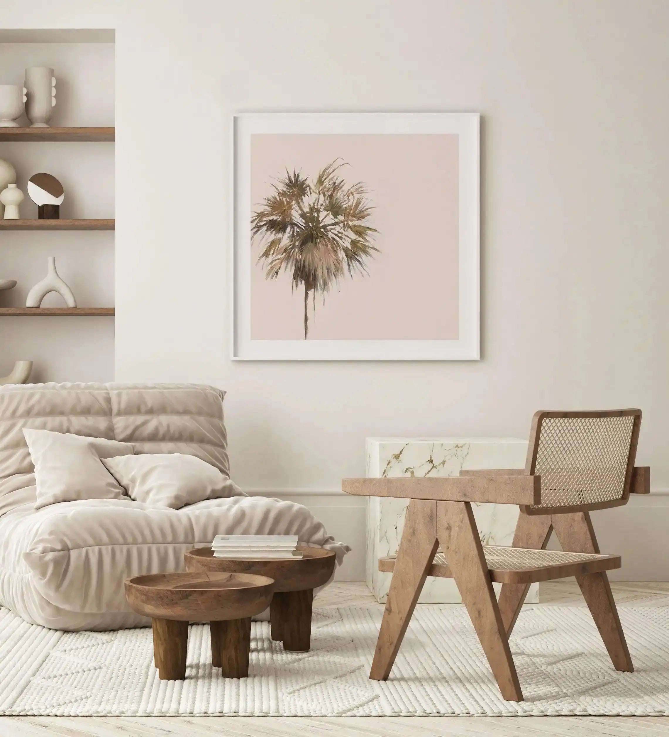 Simply Palm SQ by Natalie Jane Art Print-Buy-Bohemian-Wall-Art-Print-And-Boho-Pictures-from-Olive-et-Oriel-Bohemian-Wall-Art-Print-And-Boho-Pictures-And-Also-Boho-Abstract-Art-Paintings-On-Canvas-For-A-Girls-Bedroom-Wall-Decor-Collection-of-Boho-Style-Feminine-Art-Poster-and-Framed-Artwork-Update-Your-Home-Decorating-Style-With-These-Beautiful-Wall-Art-Prints-Australia