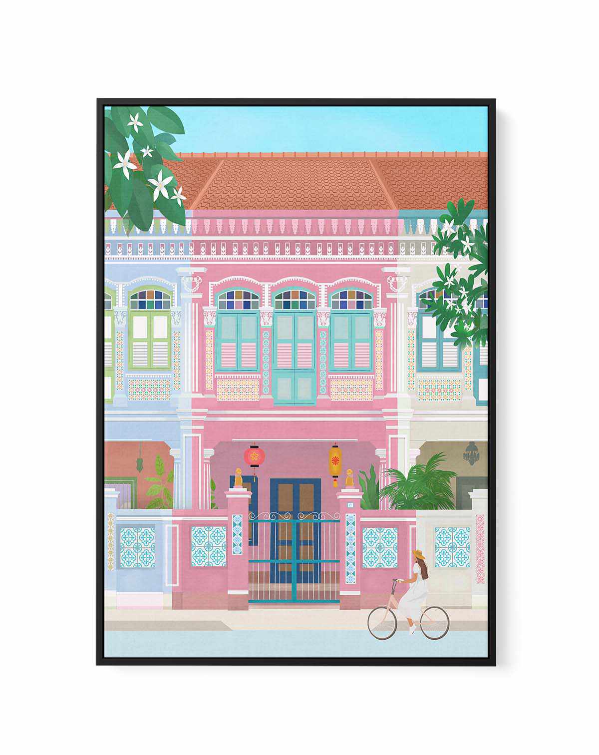 Singapore By Petra Lizde | Framed Canvas Art Print