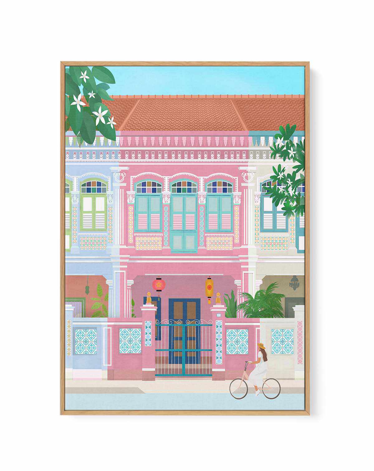 Singapore By Petra Lizde | Framed Canvas Art Print