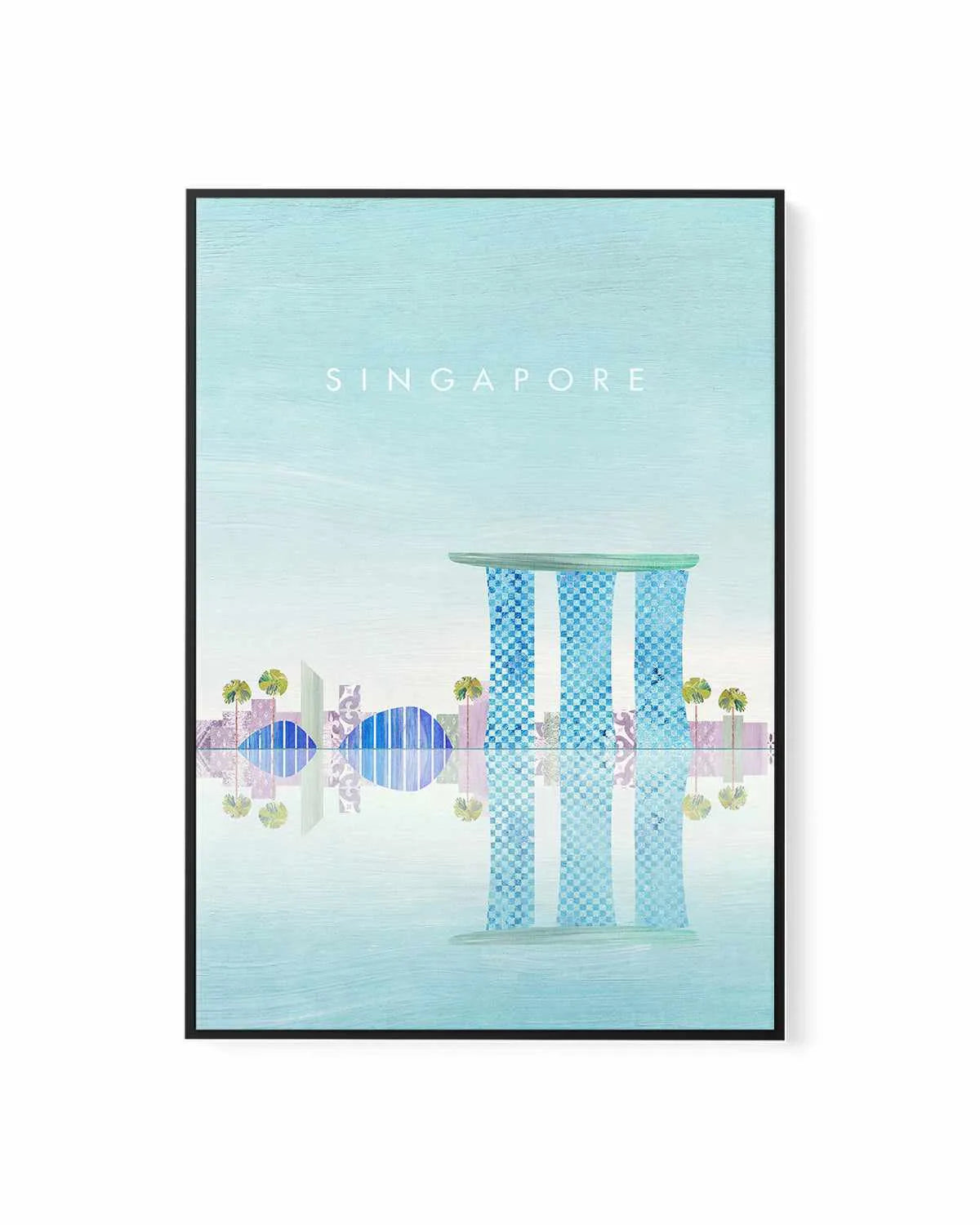 Singapore by Henry Rivers | Framed Canvas Art Print from Olive et Oriel where you can shop wallpaper and artworks online