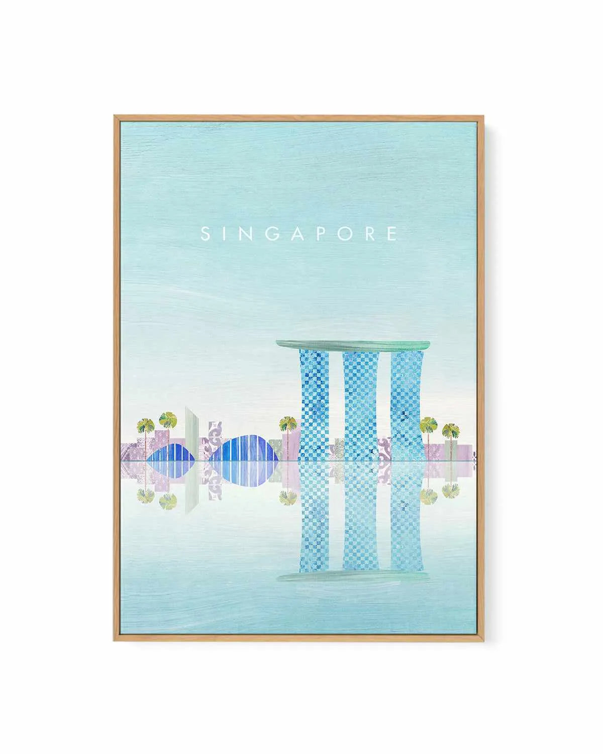Singapore by Henry Rivers | Framed Canvas Art Print from Olive et Oriel where you can shop wallpaper and artworks online