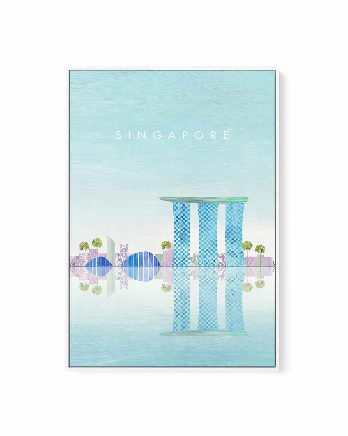 Singapore by Henry Rivers | Framed Canvas Art Print from Olive et Oriel where you can shop wallpaper and artworks online