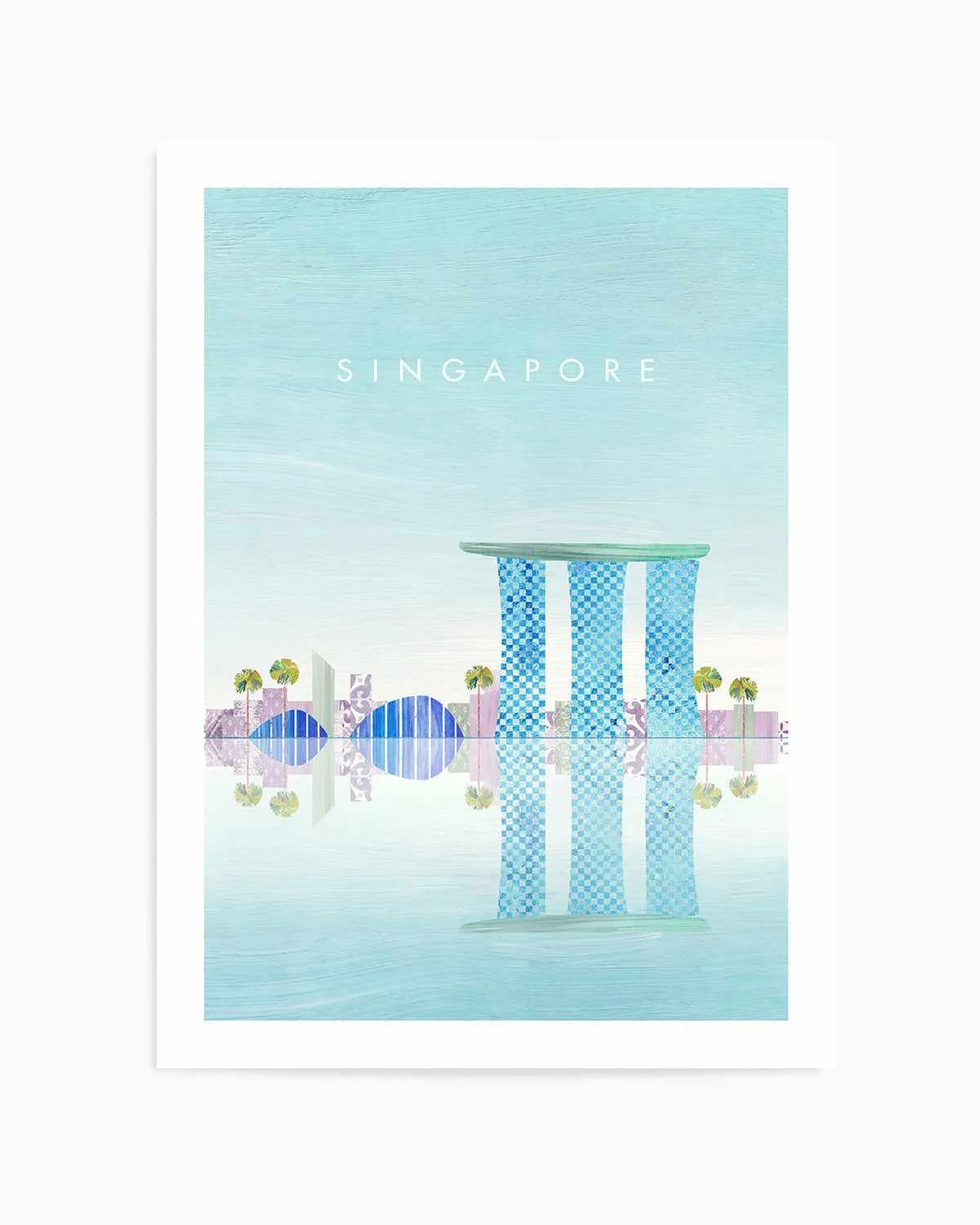 Singapore by Henry Rivers Art Print from Olive et Oriel where you can shop wallpaper and artworks online
