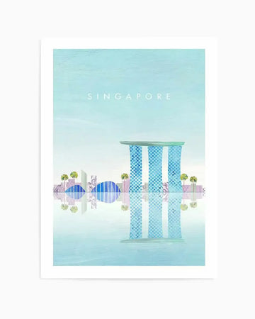 Singapore by Henry Rivers Art Print from Olive et Oriel where you can shop wallpaper and artworks online