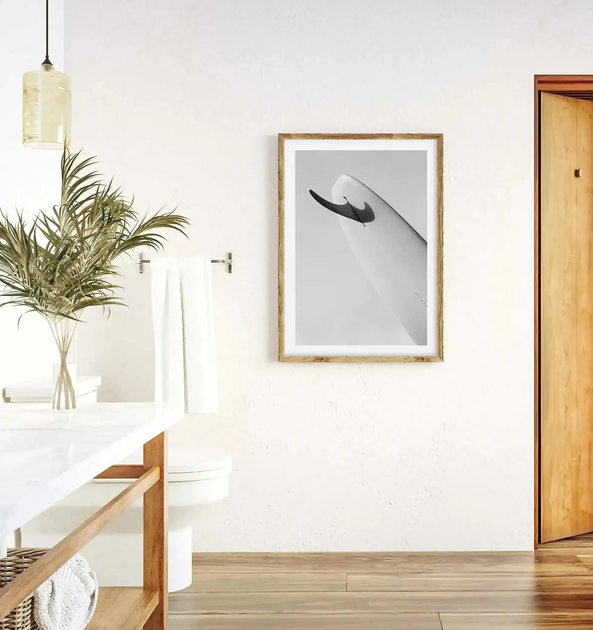 Single Fin B&W by Mario Stefanelli Art Print-PRINT-Olive et Oriel-Mario Stefanelli-Buy-Australian-Art-Prints-Online-with-Olive-et-Oriel-Your-Artwork-Specialists-Austrailia-Decorate-With-Coastal-Photo-Wall-Art-Prints-From-Our-Beach-House-Artwork-Collection-Fine-Poster-and-Framed-Artwork