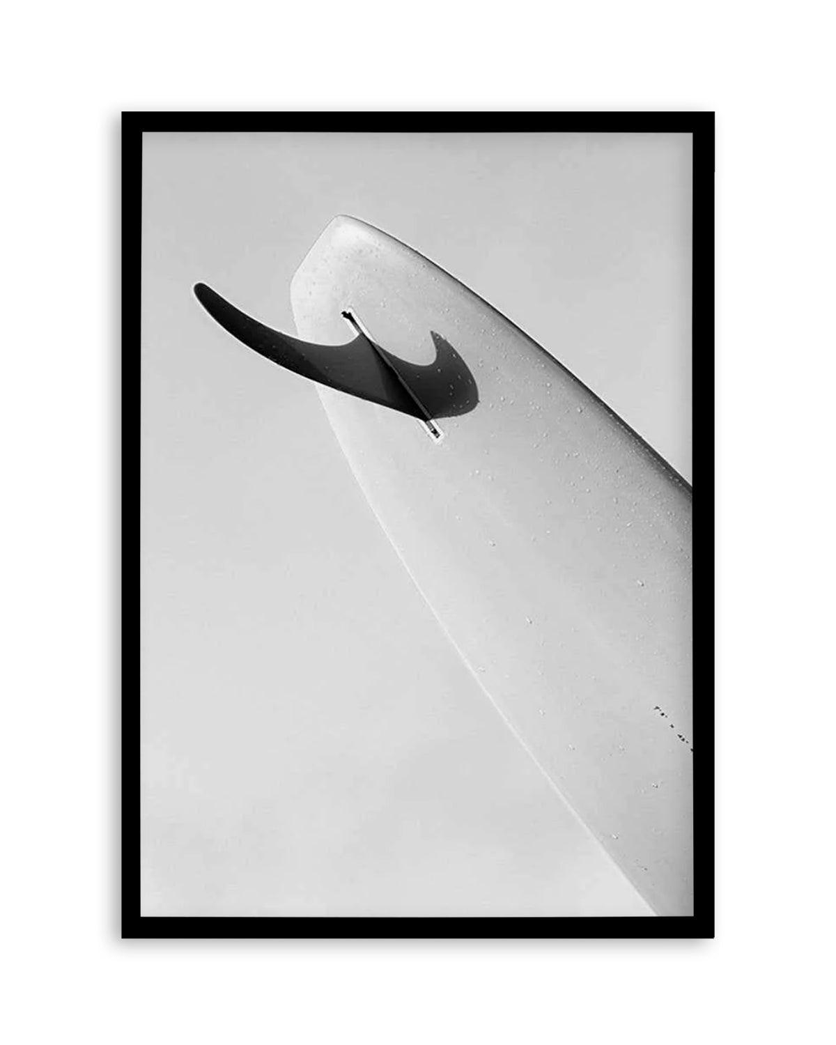 Single Fin B&W by Mario Stefanelli Art Print