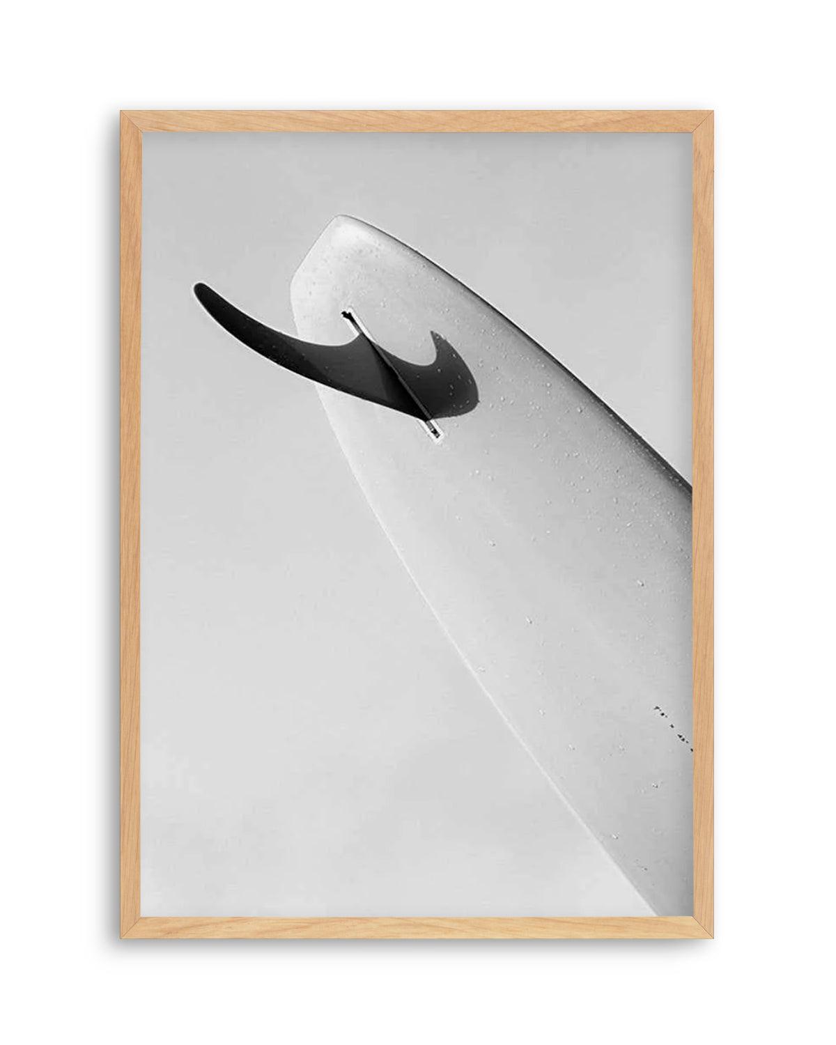 Single Fin B&W by Mario Stefanelli Art Print