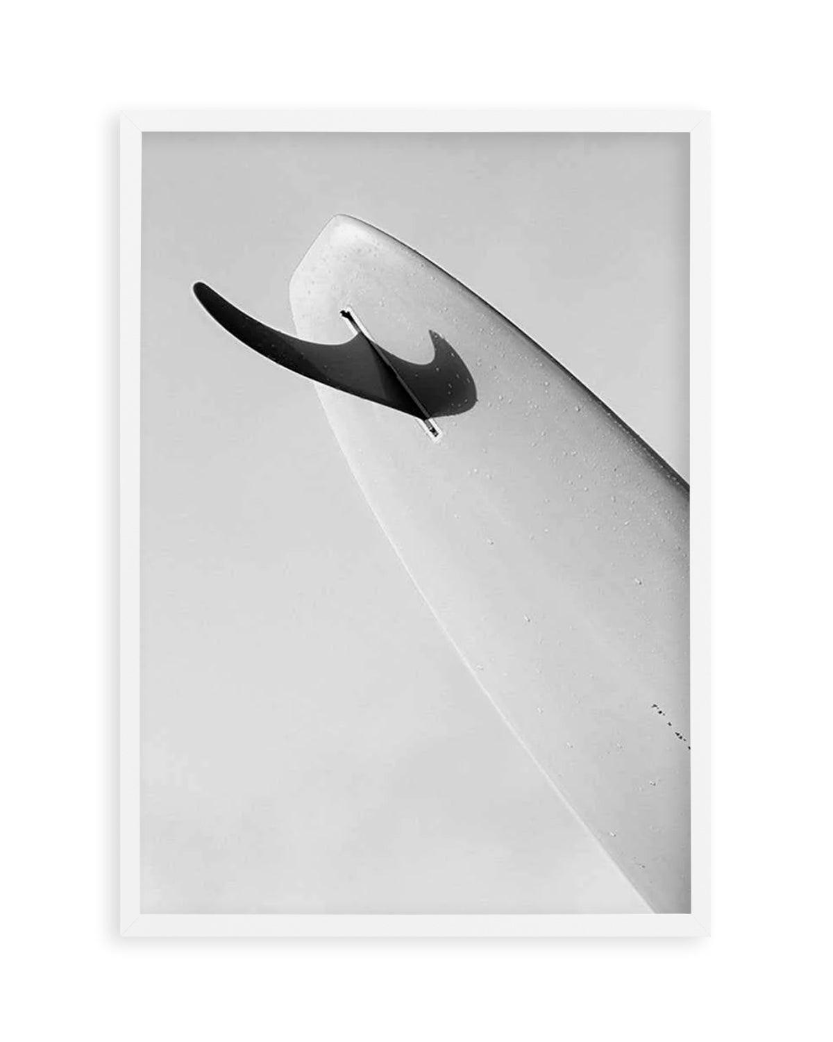 Single Fin B&W by Mario Stefanelli Art Print