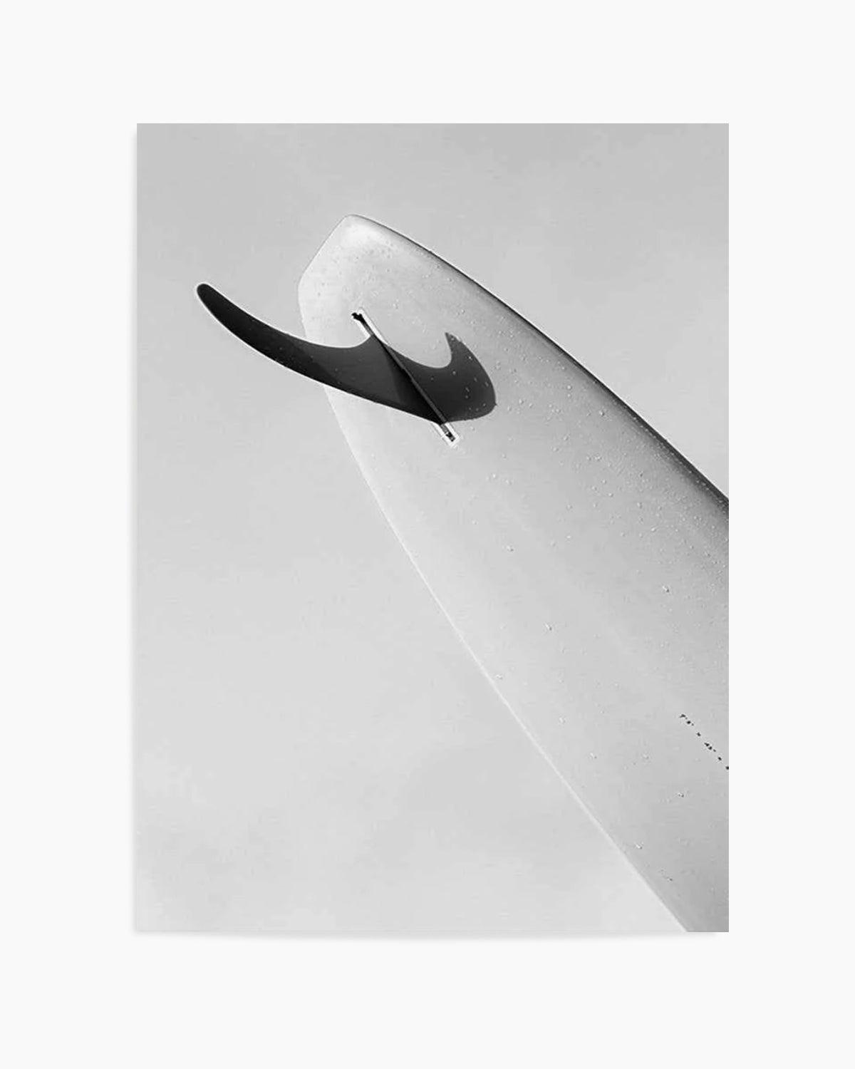 Single Fin B&W by Mario Stefanelli Art Print