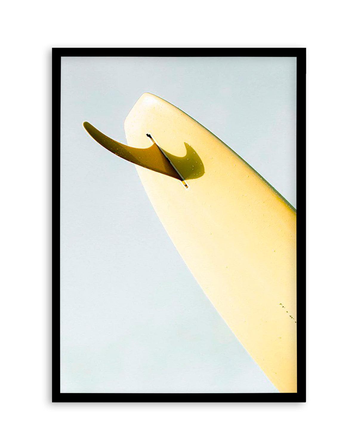 Single Fin Burnt Lemon by Mario Stefanelli Art Print