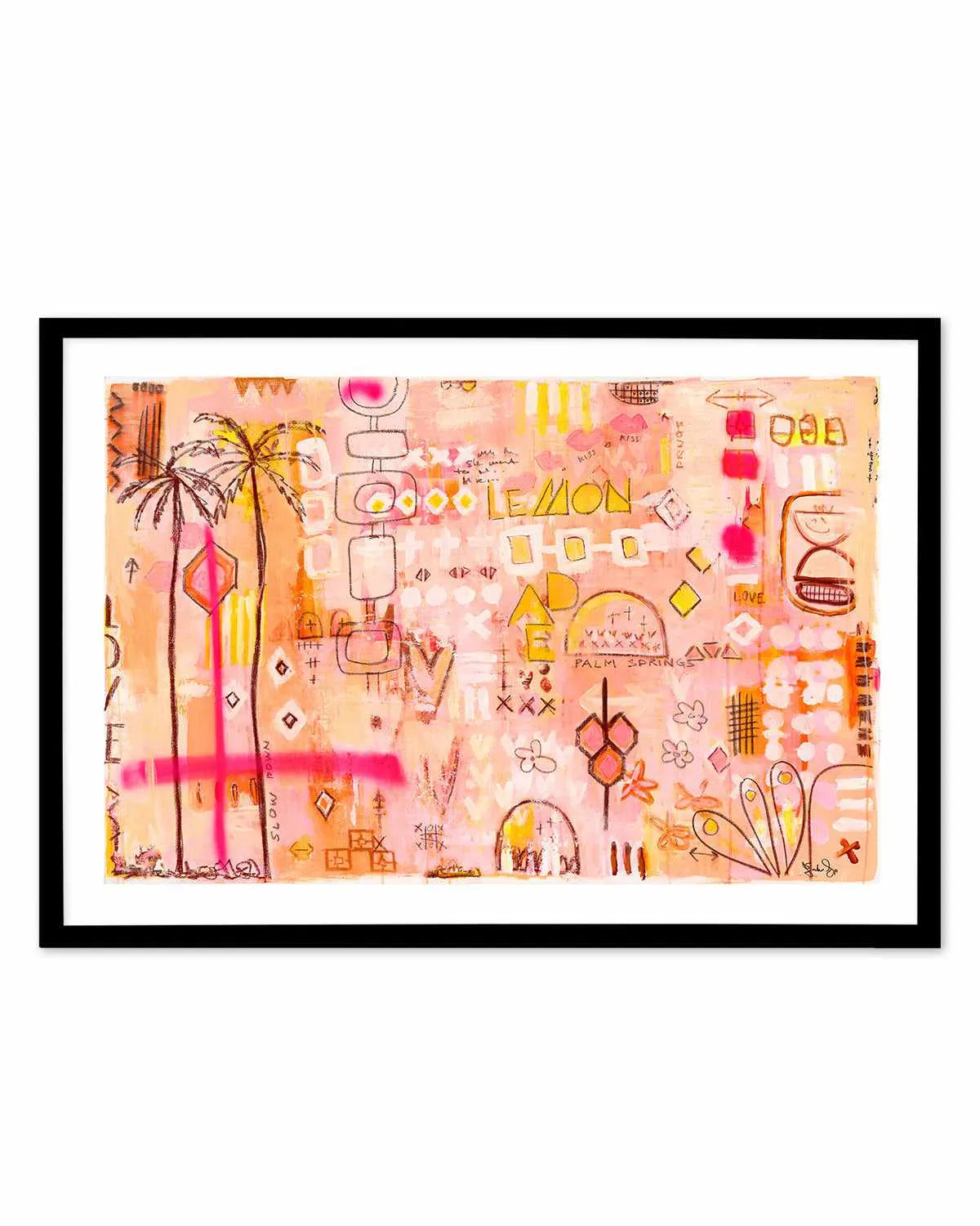 Sipping Lemonade by Jackie Green | Art Print from Olive et Oriel where you can shop wallpaper and artworks online